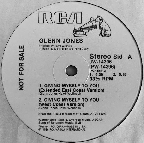 Giving Myself To You (Bi-Coastal Mixes) Glenn Jones