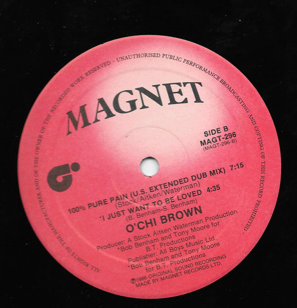 100% Pure Pain (U.S. Extended Remix) O'Chi Brown