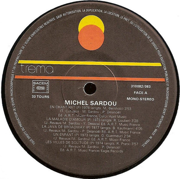 20 Chansons D'or Michel Sardou