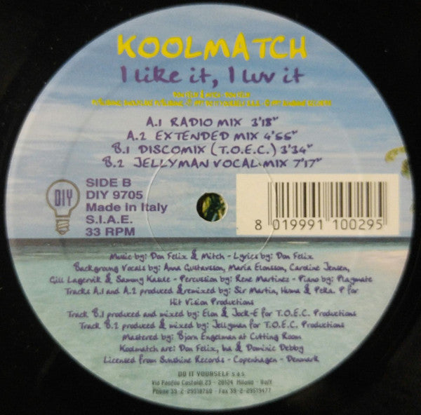 I Like It, I Love It Koolmatch
