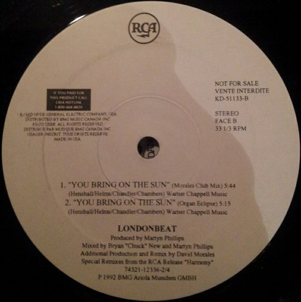 Sing Hallelujah / You Bring On The Sun Dr. Alban,Londonbeat