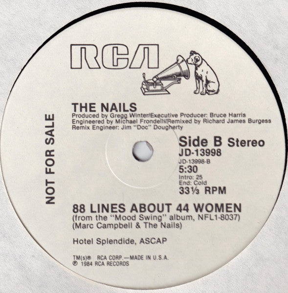 Let It All Hang Out / 88 Lines About 44 Women The Nails
