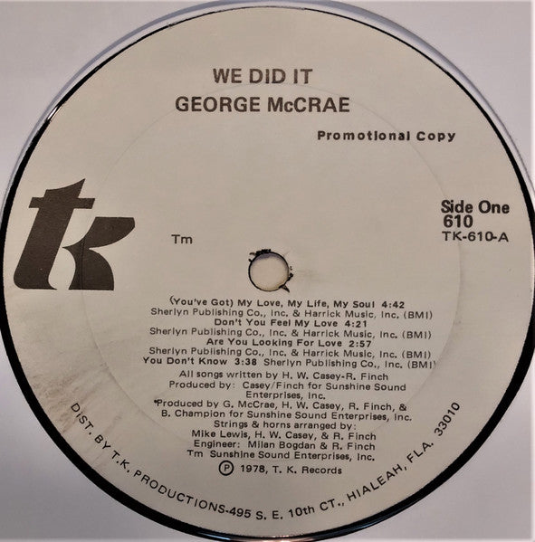 We Did It! George McCrae