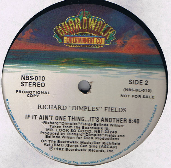 If It Ain't One Thing...It's Another Richard 'Dimples' Fields