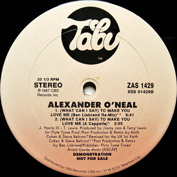 (What Can I Say) To Make You Love Me Alexander O'Neal