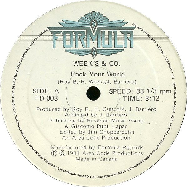 Week's & Co.* - Rock Your World