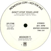 Rectangle Triangle Don't Stop Your Love album cover with abstract geometric shapes and bold typography.