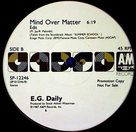 Mind Over Matter E.G. Daily