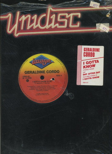 I Gotta Know Geraldine Cordeau