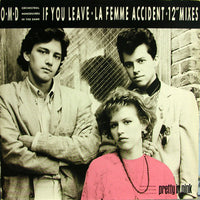 Rectangle Triangle record titled "If You Leave" by La Femme Accident, 12-inch vinyl with colorful abstract cover art.