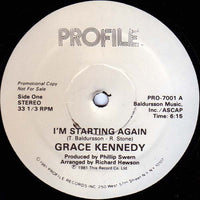 Rectangle Triangle's "I'm Starting Again 2" artwork features vibrant geometric shapes on a white background.