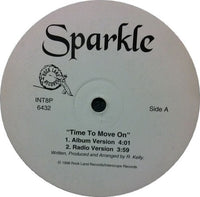 Sparkle - Time To Move On, 12" vinyl, on Interscope Records (1998)