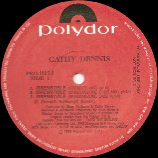 Irresistible Cathy Dennis