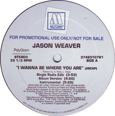 I Wanna Be Where You Are Jason Weaver