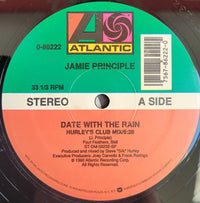 Rectangle Triangle Date With The Rain album cover featuring abstract rain-inspired artwork in vibrant colors.