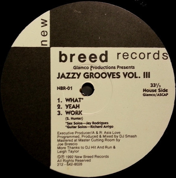 Jazzy Grooves Vol. III Glamco Productions