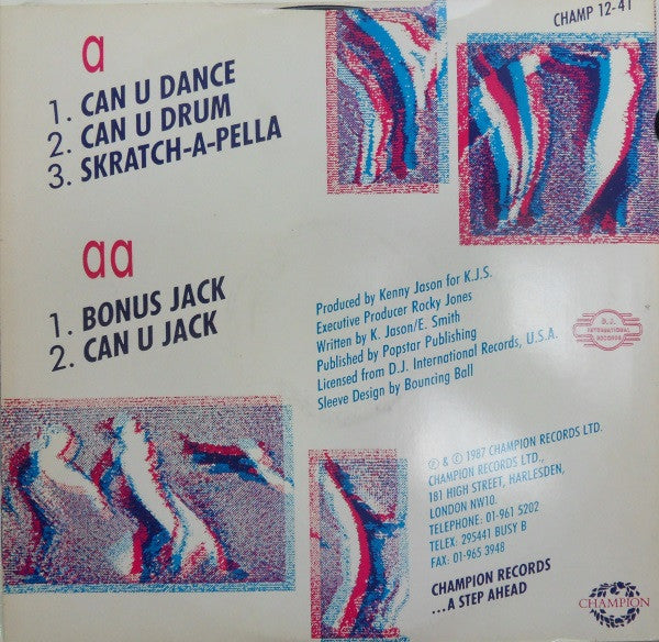 Can U Dance Kenny "Jammin" Jason,"Fast" Eddie Smith