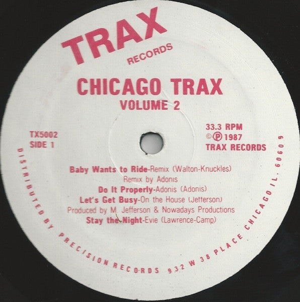 Chicago Trax - Volume 2 Various