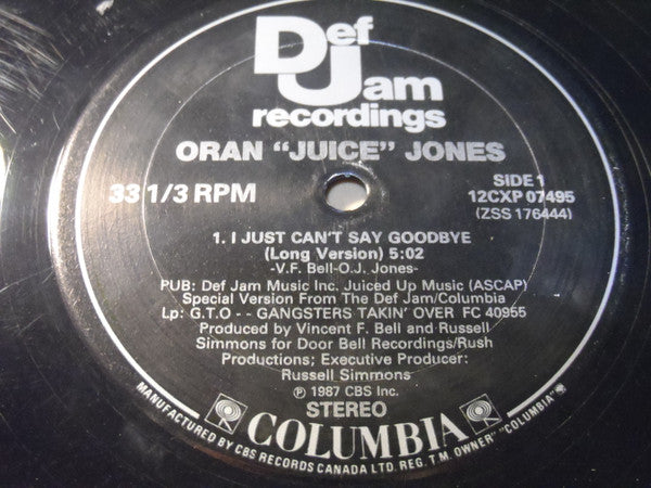 I Just Can't Say Goodbye Oran 'Juice' Jones