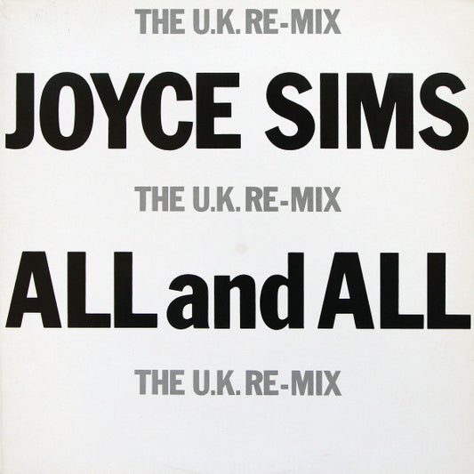 Joyce Sims - All And All (The U.K. Re-Mix)