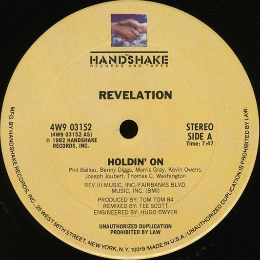 Holdin' On / You Are My Choice