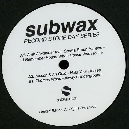 Various - Subwax Record Store Day Series 2015