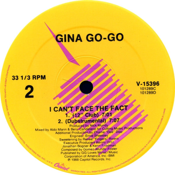 I Can't Face The Fact