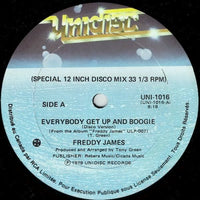 Rectangle Triangle Everybody Get Up And Boogie Disco Version 3 album cover with colorful abstract design and bold typography.