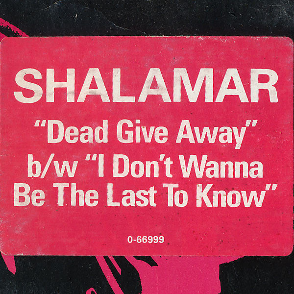 Dead Giveaway Shalamar