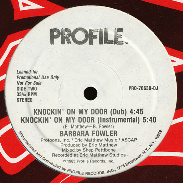 Knockin' On My Door Barbara Fowler