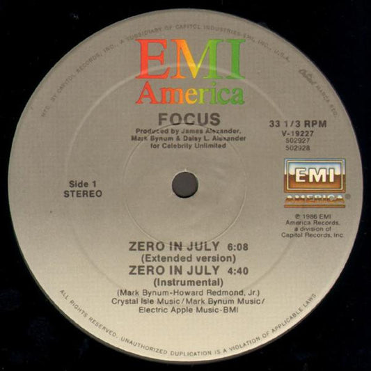 Focus (8) - Zero In July