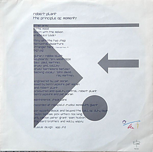 The Principle Of Moments Robert Plant