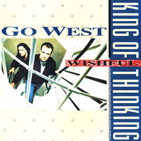 Rectangle Triangle King Of Wishful Thinking album cover featuring abstract geometric shapes and bold typography.