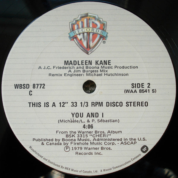 Forbidden Love / You And I Madleen Kane