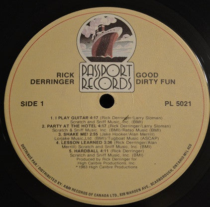 Good Dirty Fun Rick Derringer