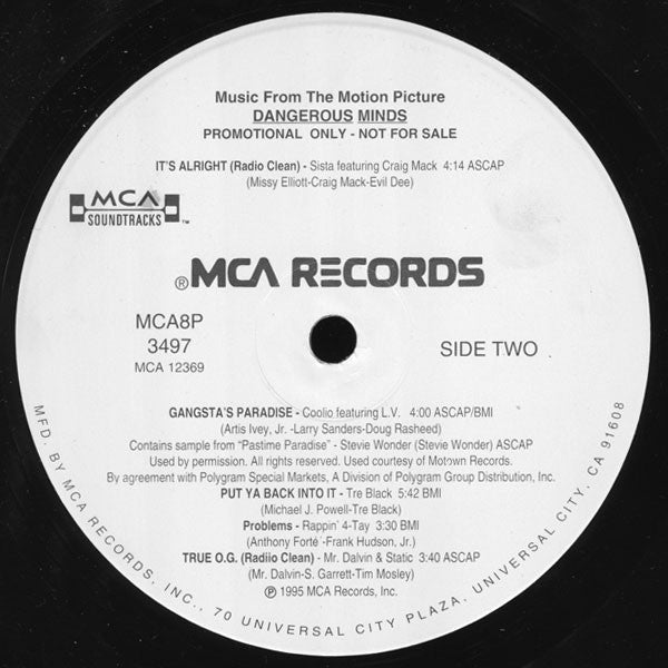 Music From The Motion Picture Dangerous Minds Various