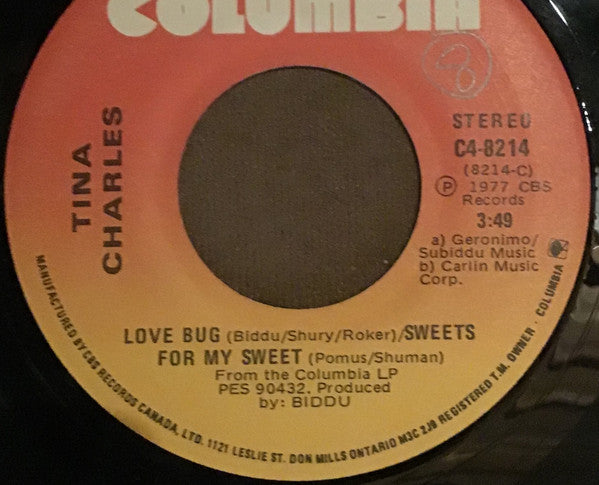 Tina Charles - Love Bug / Sweets For My Sweet / I'll Be Your Light (In Your Moment Of Darkness)