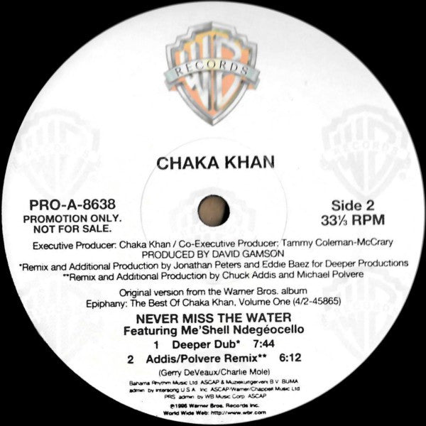 Never Miss The Water Chaka Khan