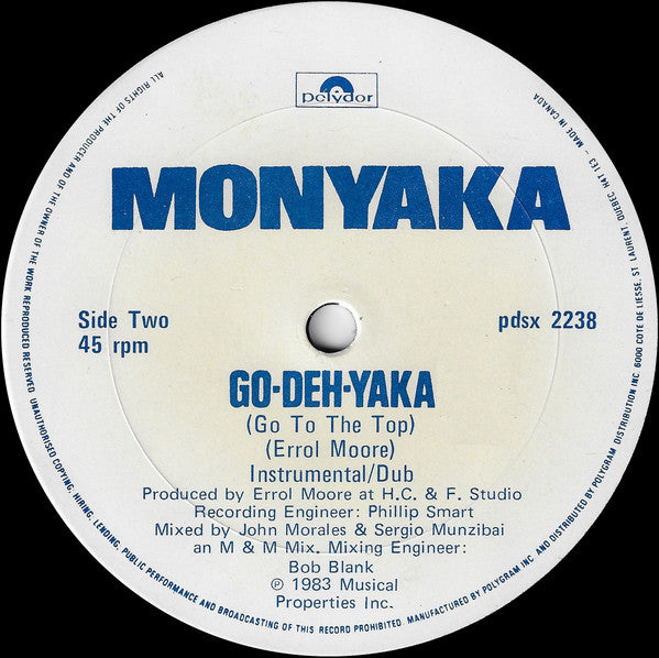 Go-Deh-Yaka (Club Mix) Monyaka