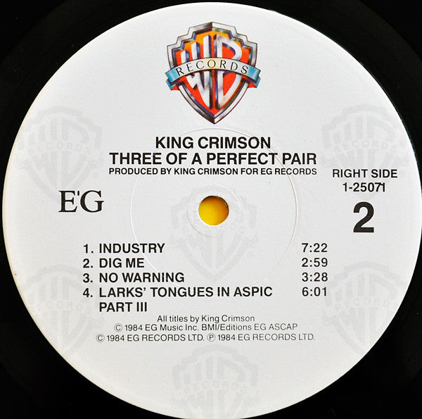 Three Of A Perfect Pair King Crimson
