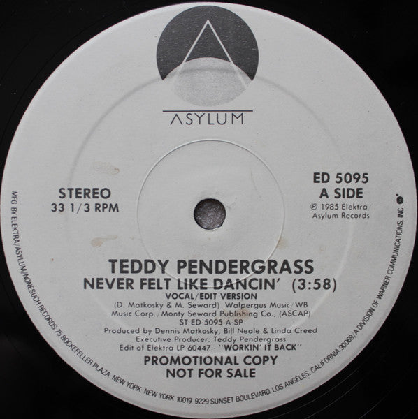 Never Felt Like Dancin' Teddy Pendergrass