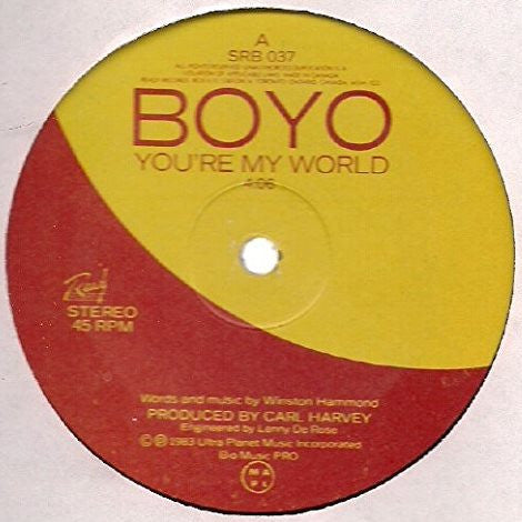 You're My World Boyo