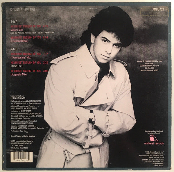 Never Get Enough Of You Glenn Medeiros