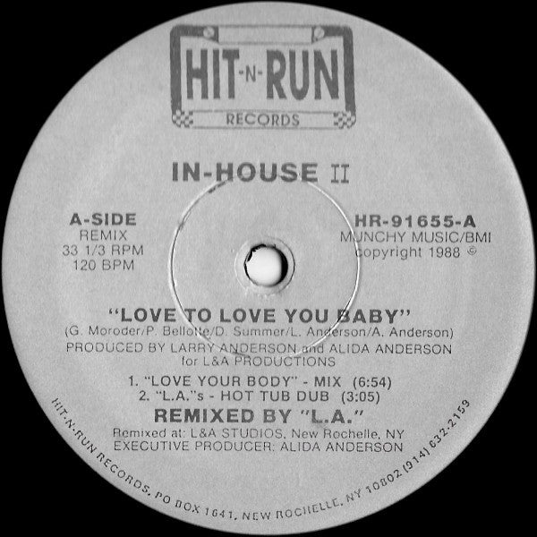 Love To Love You Baby 2 In House II