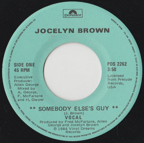 Jocelyn Brown - Somebody Else's Guy
