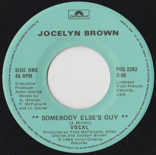 Jocelyn Brown - Somebody Else's Guy