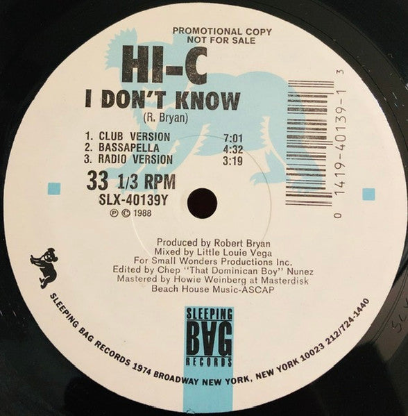 I Don't Know