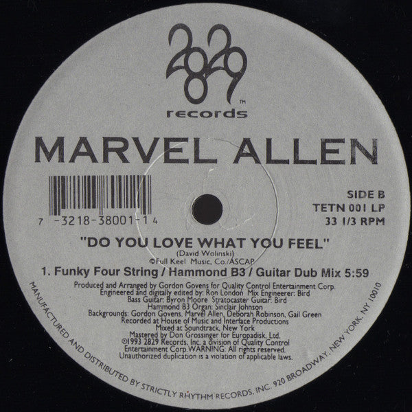 Do You Love What You Feel Marvel Allen