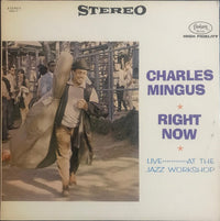 Rectangle Triangle's album cover for "Right Now: Live At The Jazz Workshop" featuring a live jazz performance scene.