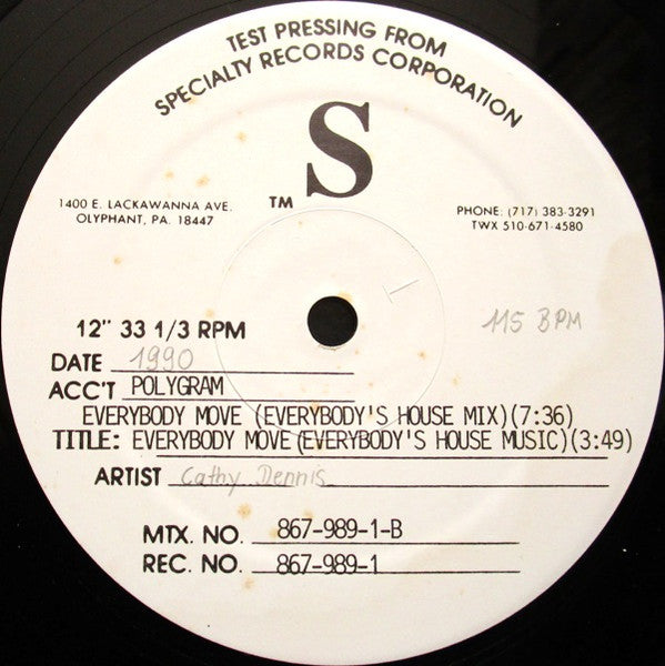 Everybody Move Cathy Dennis